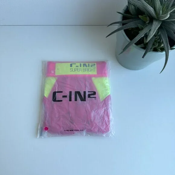 C-IN2 - Super Bright - Tank and Low Rise Brief - Pacifico Pink (M) (2 Items) - Picture 9 of 12